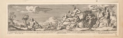 A Róma és Firenze közötti útvonal allegóriája Konstantin császár története (sorozat címe) alkotó: Pietro Sante Bartoli