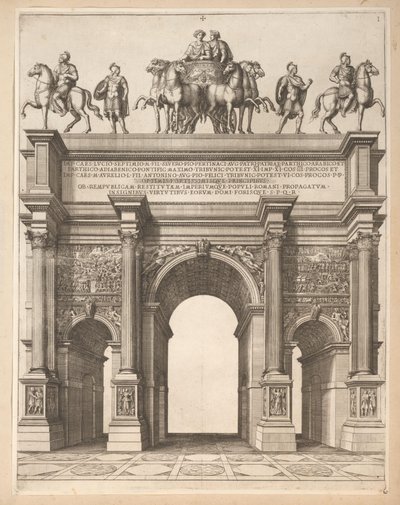 Boog van Septimius Severus Rómában alkotó: Pietro Sante Bartoli