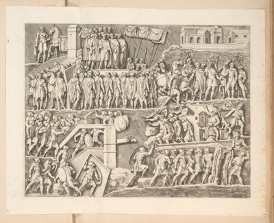 Domborművek Septimius Severus ívén Rómában alkotó: Pietro Sante Bartoli