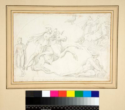 Mithrász jelenet (ceruza) alkotó: Pietro Santi Bartoli