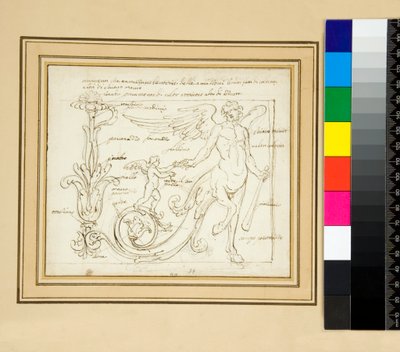 Díszek, amelyek megosztják az amazonok győzelmeit, az egyik színekből, a másik pedig a tiszta, sötét Európából) alkotó: Pietro Santi Bartoli