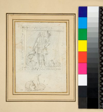 M. Julius Victor Cippusa (ceruza) alkotó: Pietro Santi Bartoli
