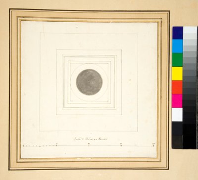Antoninus Pius oszlopának terve (toll és mosás) alkotó: Pietro Santi Bartoli