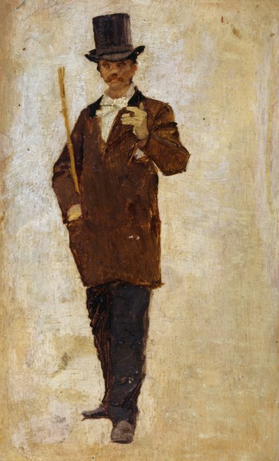 Férfi cilindert visel alkotó: Pietro Scoppetta