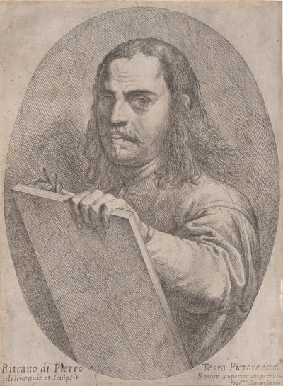 Önarckép, kb. 1645. alkotó: Pietro Testa
