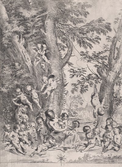 A szeretet kertje, 1631-37 körül. alkotó: Pietro Testa