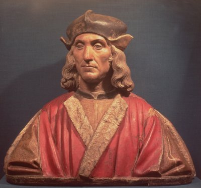 Henrik VII, 1509-11 (festett terrakotta) alkotó: Pietro Torrigiano