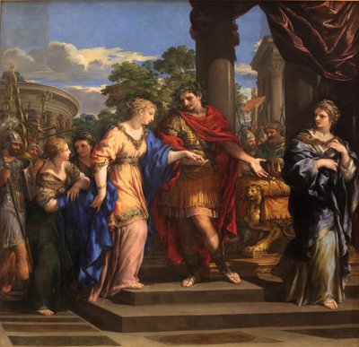 Cézár megadja Kleopátrának Egyiptom trónját, 1637 körül (olaj, vászon) alkotó: Pietro da Cortona