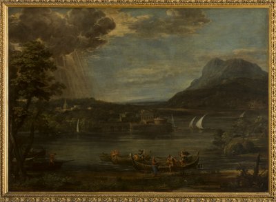 Táj Szent Péter elhívásával alkotó: Pietro da Cortona