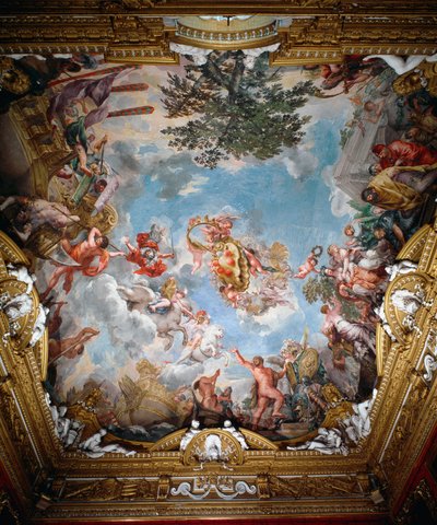 Mars a háború után, a Mars Csarnok boltozata alkotó: Pietro da Cortona