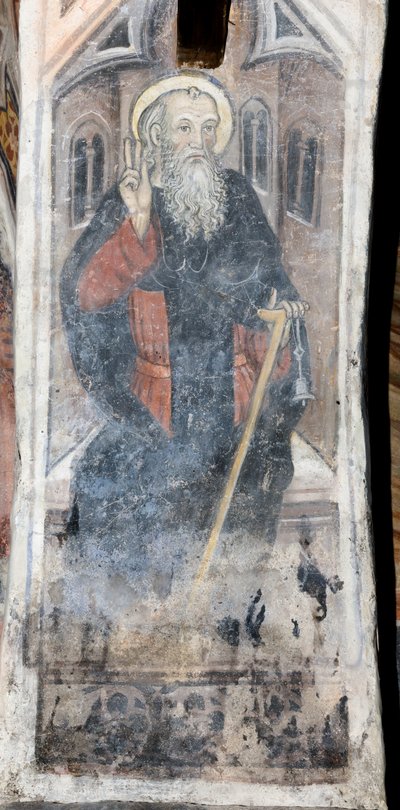 Szent Antal apát, az egyház doktora alkotó: Pietro da (15th century) Saluzzo
