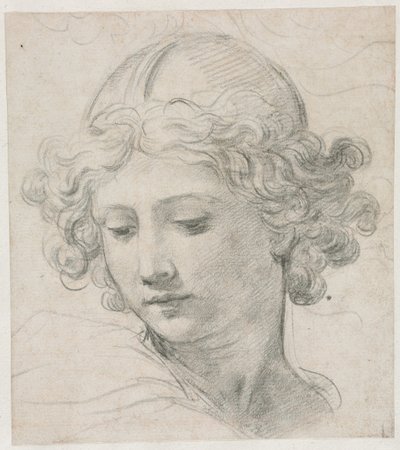 Tanulmány a Szent Mihály fejéhez alkotó: Pietro da Cortona