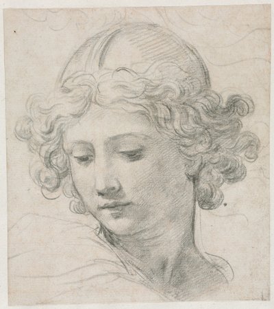 Tanulmány a Szent Mihály fejéhez, 1633. alkotó: Pietro da Cortona