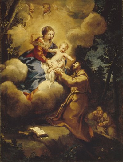 Szent Ferenc látomása, 1640-es évek alkotó: Pietro da Cortona