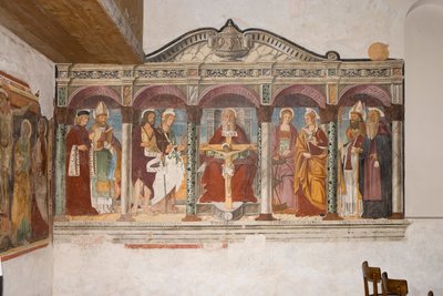 Saint Pietro és Paolo templom, Valvasone, Friuli, Olaszország (freskó) alkotó: Pietro da Vicenza