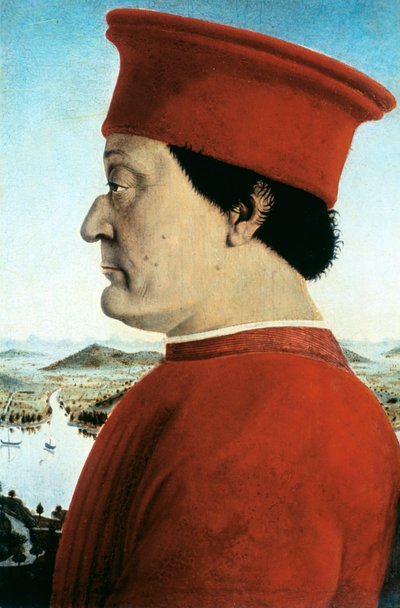 "Federico da Montefeltro, Urbino hercegének portréja", 1465. alkotó: Pietro della Francesca