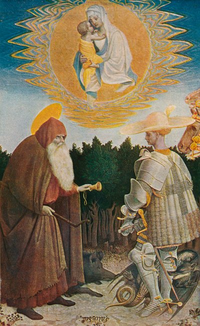 Szűz és gyermek a szentekkel, 1435, 1909 alkotó: Antonio Pisanello