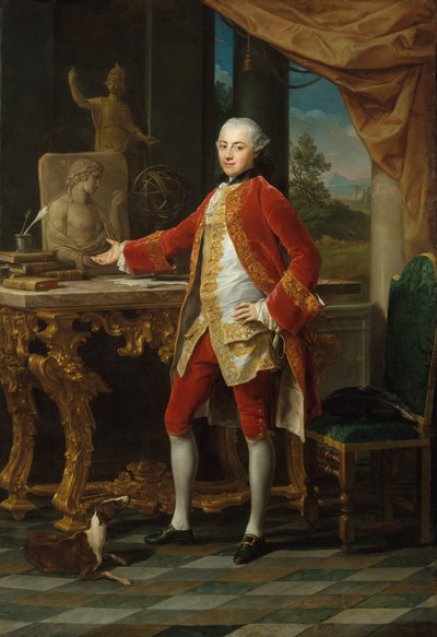Egy fiatalember portréja, kb. 1760-65. alkotó: Pompeo Batoni