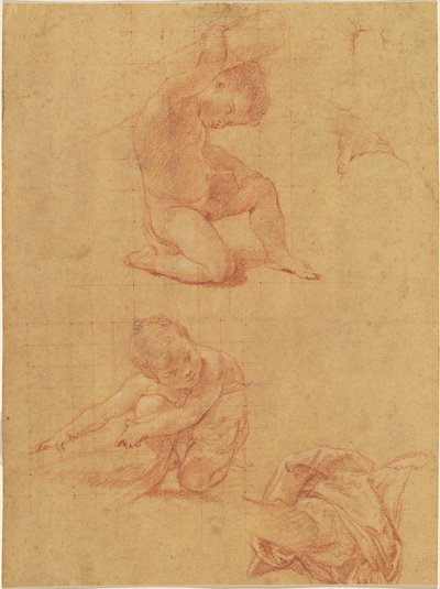 Két meztelen gyerek felemel egy cukkot alkotó: Pompeo Batoni