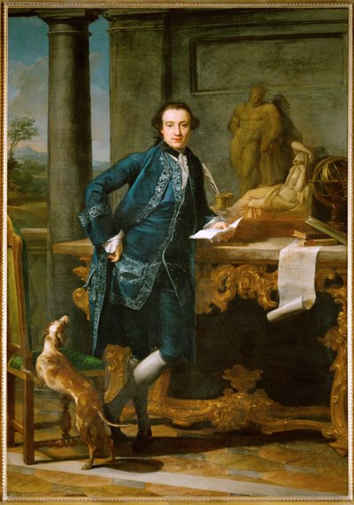 Charles John Crowle, egy úriember, aki a "Grand Tour"-ján Olaszországba érkezett... alkotó: Pompeo Girolamo Batoni