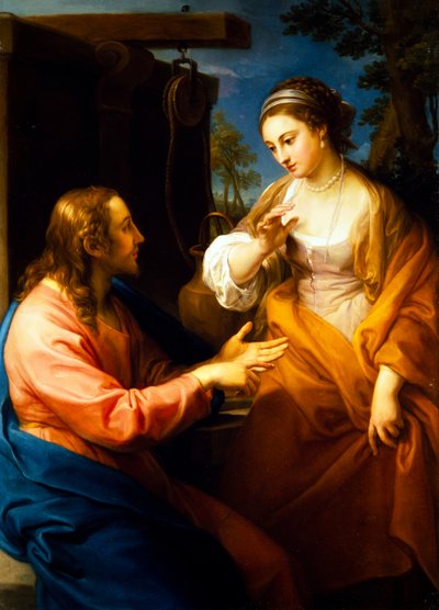 Krisztus és a szamariai asszony alkotó: Pompeo Girolamo Batoni
