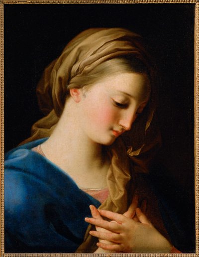 A Szűzanya az örömhírdetésről (festmény vászonra) alkotó: Pompeo Girolamo Batoni