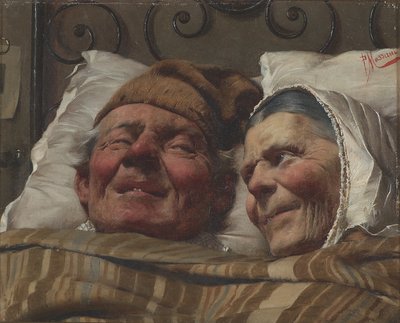 Az aranylakodalom, 1890 körül (olaj, vászon) alkotó: Pompeo Massani