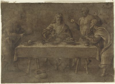 Étkezés Emmausban alkotó: Pomponio Amalteo (attributed to)