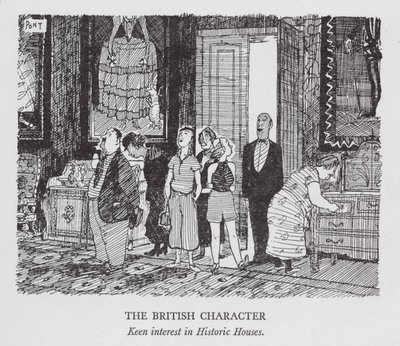 A brit karakter, érdeklődés a történelmi házak iránt (litho) alkotó: Pont (1908 40)