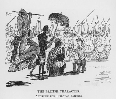 A brit karakter, alkalmasság birodalmak építésére (litho) alkotó: Pont