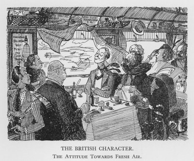 A brit karakter, hozzáállás a friss levegőhöz (litho) alkotó: Pont