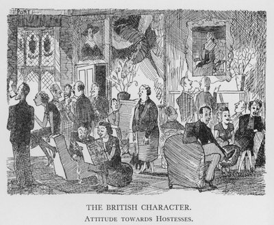 A brit karakter, attitűd a háziasszonyokhoz (litho) alkotó: Pont