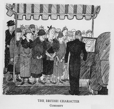 A brit karakter, kíváncsiság (litho) alkotó: Pont
