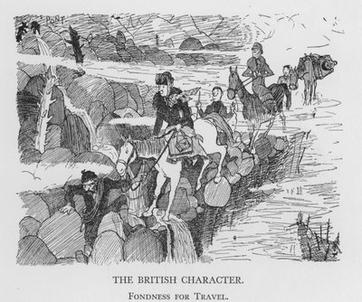 A brit karakter, utazás iránti szeretet (litho) alkotó: Pont