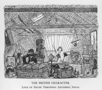 A brit karakter, a szerelem, hogy soha ne dobjunk el semmit (litho) alkotó: Pont
