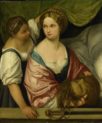 Judit a Holofernész fejével alkotó: Pordenone (circle of)
