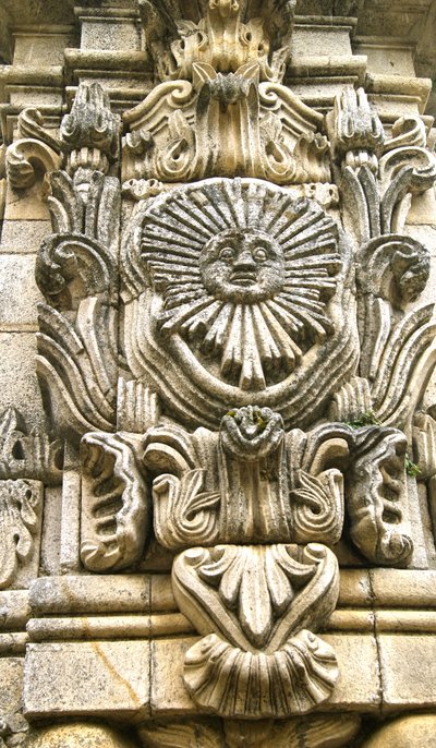 A Nossa Senhora dos Remédios obeliszk szentélyének keleti oldala, Lamego, Portugália. 1738 (gránit) alkotó: Portuguese School