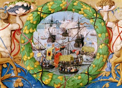 A portugál flotta fesztiválja, Alem Douro Lettura Nova illusztrációja, 1513 alkotó: Portuguese School