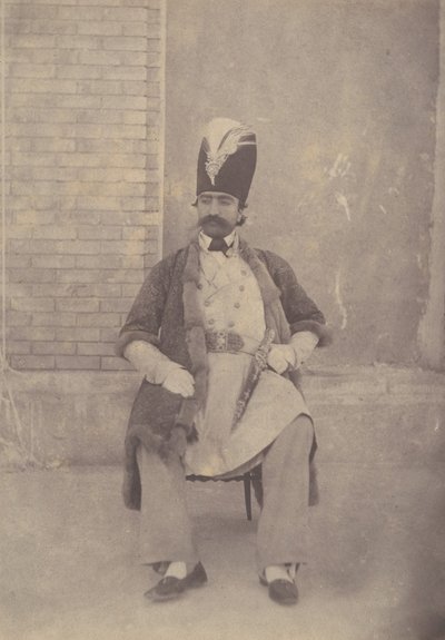 Nasir al-Din Shah, ka. 1855-58. alkotó: Possibly by Luigi Pesce.