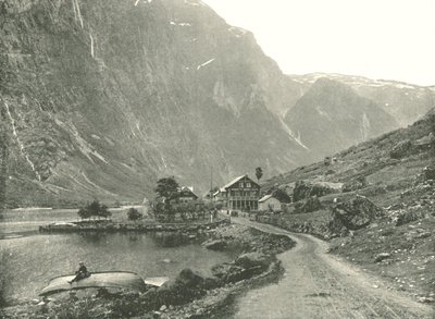 Telefonállomás és szállodák, Gudvangen, Norvégia, 1895. alkotó: Poulton and Co