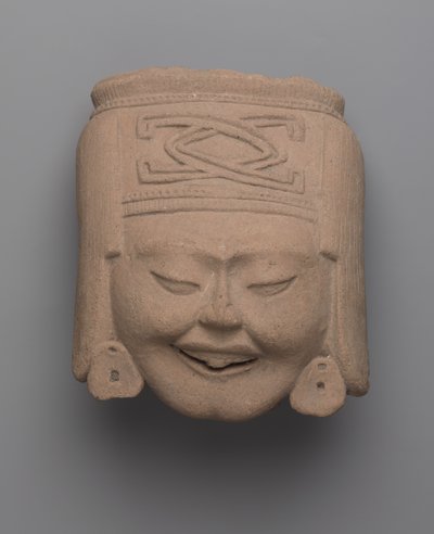 Egy nevető nő feje, Totonac (kerámia) alkotó: Pre Columbian