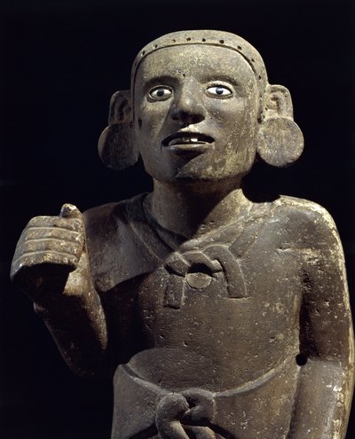 Kolumbusz előtti civilizáció: egy azték pap szobra alkotó: Pre Columbian