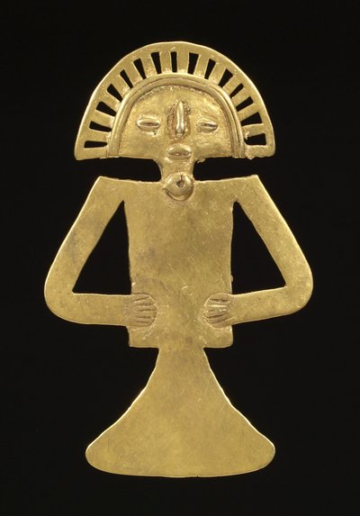 Figurális medál, 700-1000 körül (arany) alkotó: Pre-Columbian Pre-Columbian