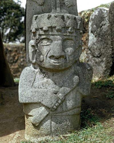 Egy harcos megalitikus szobra alkotó: Pre-Columbian Pre-Columbian