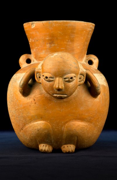 Hordozó váza / Kolumbusz előtti művészet (terrakotta) alkotó: Precolombian Precolombian