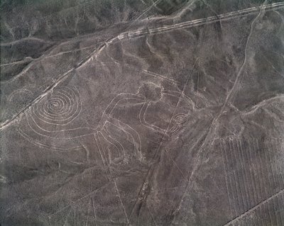 Légifelvétel egy majomfiguráról, Nazca Lines (fotó alkotó: Prehistoric Prehistoric