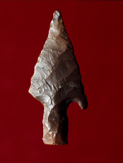 Egyiptomi ókor: nyíl hegye Fayoum (Fayyum vagy Fayum) helyéről Egyiptomban. Predinasztikus időszak. Verone, Museo Civico di Storia Naturale, Olaszország alkotó: Prehistoric Prehistoric