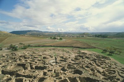 Olaszország, Szardínia régió, Barumini, Medio Campidano tartomány, „Su Nuraxi” régészeti lelőhely alkotó: Prehistoric Prehistoric