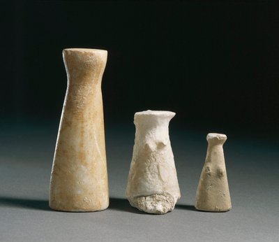 Őstörténet: női bálványok Los Millares (Almeria) helyéről. Spanyolország Madrid, Nemzeti Régészeti Múzeum alkotó: Prehistoric Prehistoric