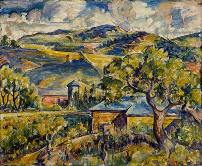 Maine-i táj, 1917-21 körül alkotó: William Preston Dickinson